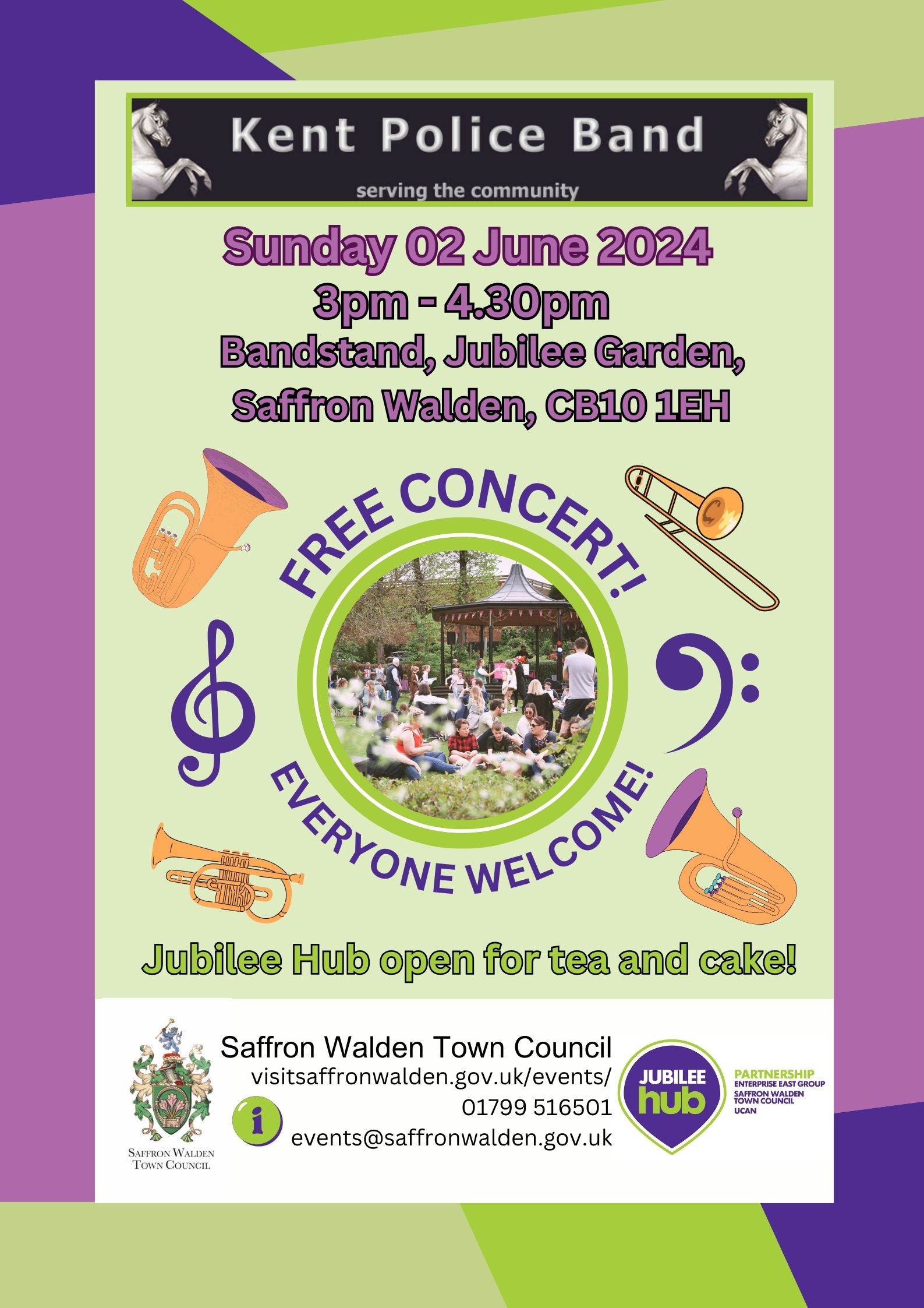 Free Concert for Jubilee Hub Saffron Walden Discover Uttlesford